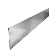 Stalen kantopsluiting (verzinkt) met gezette rand 230x29 cm. (3 mm.) ~