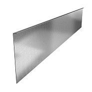 Stalen kantopsluiting (verzinkt) met gezette rand 230x39 cm. (3 mm.) ~