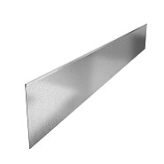 Stalen kantopsluiting (verzinkt) met geplette rand 230x29 cm. (2 mm.) ~