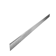 Stalen kantopsluiting (verzinkt) met geplette rand 230x10 cm. (2 mm.) ~