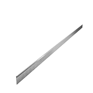 Stalen kantopsluiting (verzinkt) met geplette rand 230x7 cm. (2 mm.) ~