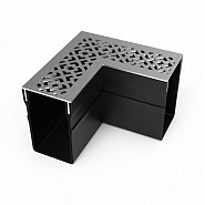 Gardendrain RVS-Inox Diamond Line Corner 6,5/10 cm. ~