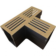 Gardendrain CorTen T-Section 6,5/10 cm. ~