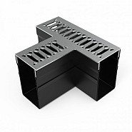Gardendrain RVS-Inox Viking Line T-Section 6,5/10 cm. ~