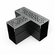 Gardendrain RVS-Inox Diamond Line T-Section 6,5/10 cm. ~