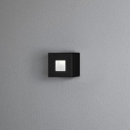 Chieri PowerLED 230V wand- of inbouwarmatuur flush rectangle 8x8cm, 1.5W ~