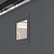 Draaikiepraam CN links kwartsgrijs metallic ~