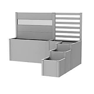 Alu-T-Profiel DaVinci zilver metallic ~