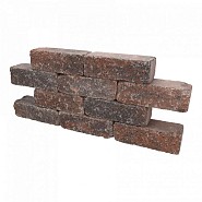 Grani Wall Grey/Black getrommeld 31x11,5x10 cm ~