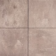 Betontegel Trippel T taupe 60x60x4 cm. ~