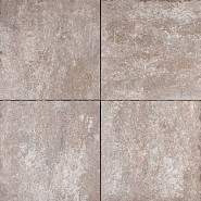 Betontegel Trippel T bruin nuance 60x60x4 cm. ~