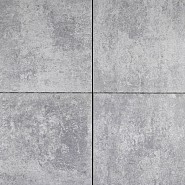 Betontegel Trippel T grijs nuance 60x60x4 cm. ~