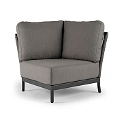 Fiona Lounge Small Corner Charcoal 86,5x86,5x73,5 cm. ~