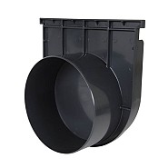 Kenadrain eind-uitl.stuk 250MM/ horizontaal ~