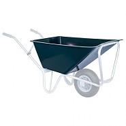 Kruiwagenbak PE 160L groen ~