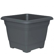 Bloempot Nora 28x28cm antraciet ~