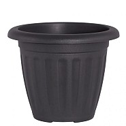 Bloempot Azteki d25cm antraciet ~