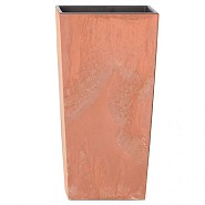 Urbi square 20 x 20 h.37,5 terracotta * ~