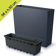Urbi Case plantbak 58 x h.50 cm antra ~