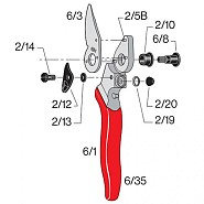 Felco handvat Felco 6 bovengreep 6/35 ~