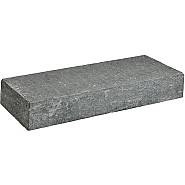 Pacific Black traptrede gevlamd & geborsteld hoekstuk 50/30x3 cm. ~