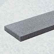 Donker Grijs Chinese Graniet G654 Afdekplaat recht 100x25x4cm - gevlamd + facet + waterkering ~