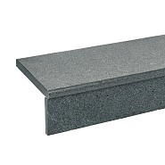Donker grijs graniet G654 traptrede stootbord gezoet 100x12x2 cm. ~