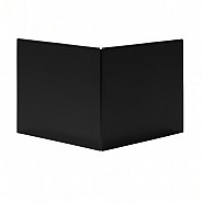 Zwart gecoate uitwendige hoek Single / Flex