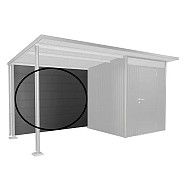 Achterwand L AvantGarde donkergrijs metallic ~