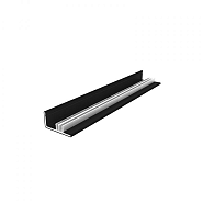 NTW aluminium u-klikprofiel CA228-CA229 Ebony zwart 300 ~