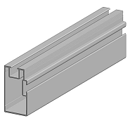 Aluminium balk 4.000x40x75 mm hoog
