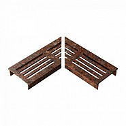 Design Drain CorTen Line Straight rooster L-hoek ~