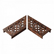 Design Drain CorTen Line Disegno rooster L-hoek ~