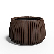 Ronde bamboe bloembak