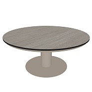 Moreno Dining Table Trespa Travertin 150 cm. Champagne ~