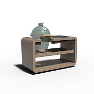 Cooking Station Kamado alu + bamboe 150x75,2x92,8 cm. ~