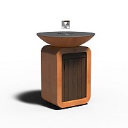 Cooking seare halo piezo CorTen 2 mm. Ø80,5x100 cm. ~