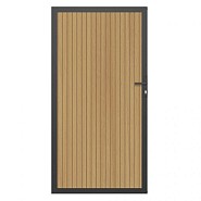 NTW deur met alu frame verticaal Triple Red Cedar 100x195 cm. ~