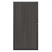 NTW deur met alu frame verticaal Triple Silver Gray 100x195 cm. ~