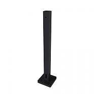NTW stalen paalhouder incl. bevestigingsmateriaal 8x8x40 cm. zwart ~