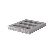 Schellevis Oudhollands grasbetontegel grijs open met facet 60x60x10 cm. ~