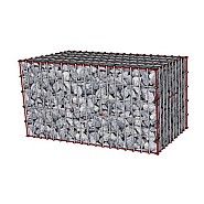 Ongevulde steenkorf 100x100x100 cm. Mw 50x100 ~