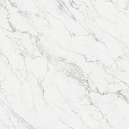 Zwembadrand recht Marble Carrara Blanco 120x31,5x1,4 cm. Antislip ~
