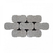 Betonkeien 22x11x8 cm Grijs waterpasserend - Rollmops stapeling - Benor ~