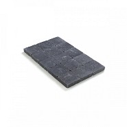 Kassei getrommeld 15x15x4 Zwart ~