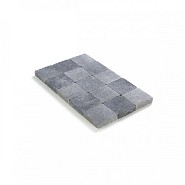 Kassei getrommeld 15x15x4 Grijs-Zwart ~