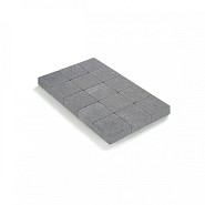 Kassei in-Line getrommeld 15x15x6 Muisgrijs ~