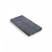 Kassei in-Line getrommeld 20x20x6 Zwart ~