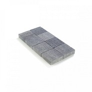 Kassei in-Line getrommeld 20x20x6 Grijs-Zwart ~