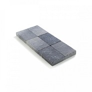 Kassei in-Line getrommeld 20x30x6 Grijs-Zwart ~
